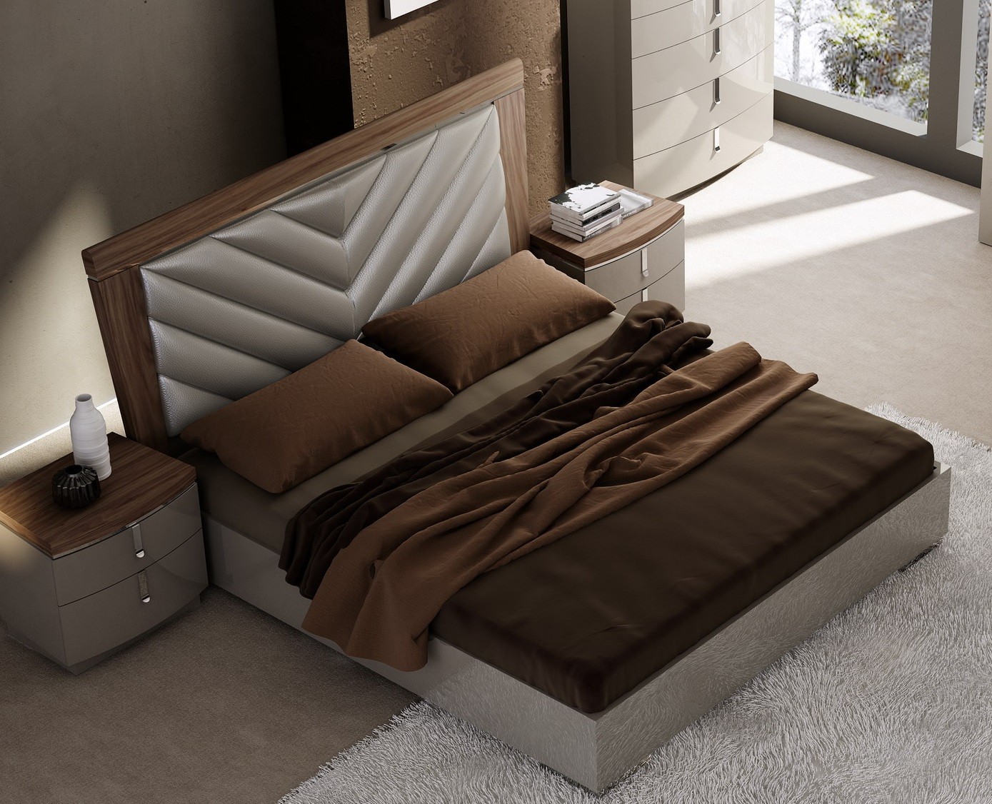 Washington Walnut King Bed