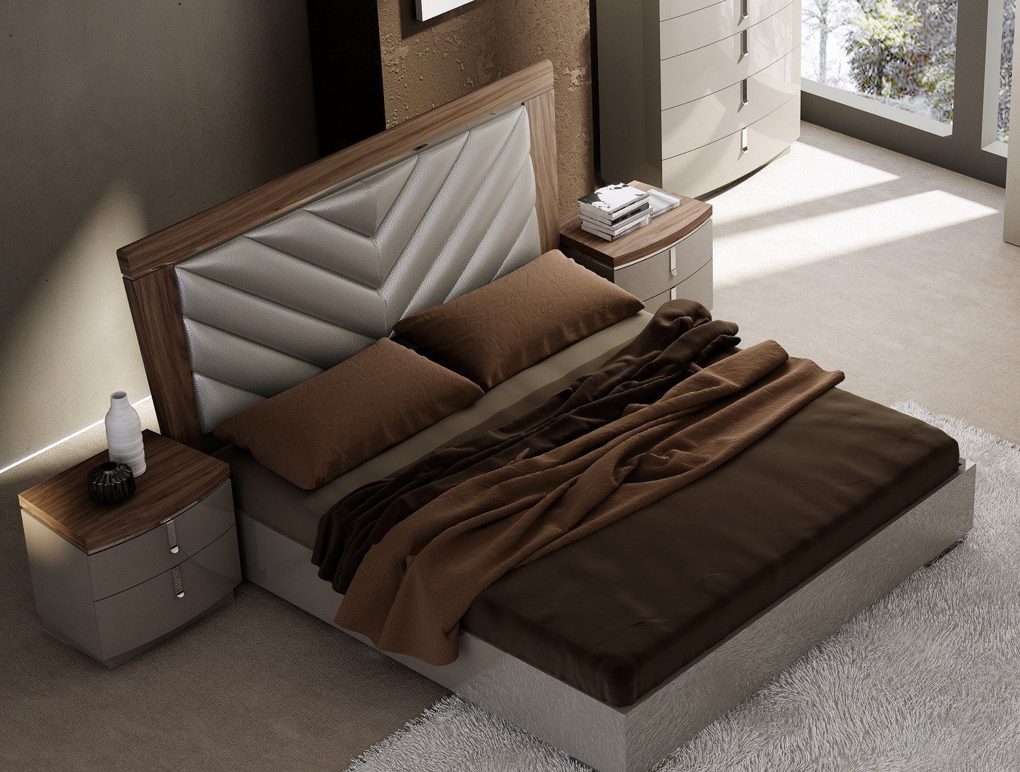 Washington Walnut Queen Bed