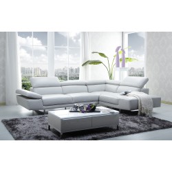 XL Modern Leather Sectional