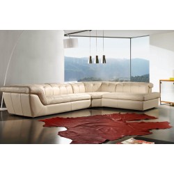 Retro Modern Fully Tufted Right Hand Facing Sectional