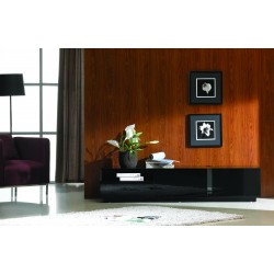 Black Lacquer Split TV Stand