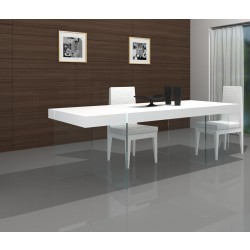 Glass Floating Dining Table