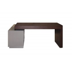 Modular Wood Desk With Bookshelf
