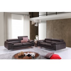 Adjustable Compact Leather Sofa