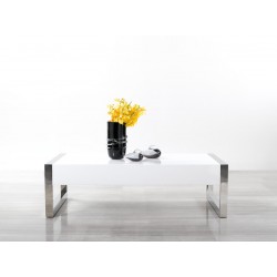 Glossy White Modern Coffee Table