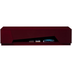 Cherry Red Wood TV Stand