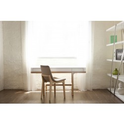 White And Wood Scandi Desk