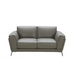Retro Modern Grey Loveseat