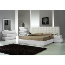 High Line White Bedroom Set