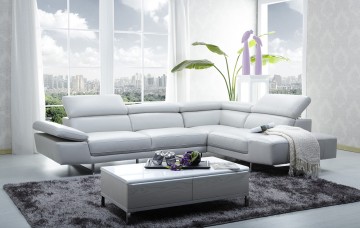 XL Modern Leather Sectional