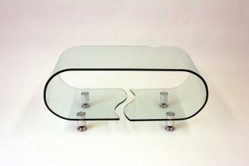 Curled Glass Coffee Table