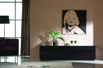 Dark Oak Closed TV Stand