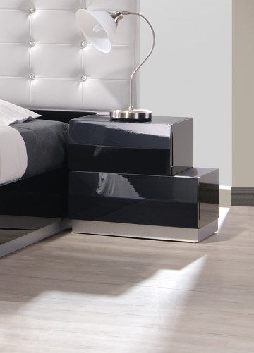 High Line Black Right Nightstand