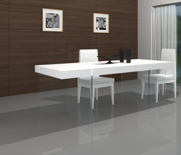 Glass Floating Dining Table