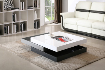3-Tone Coffee Table with Swivel Layers