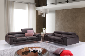 Adjustable Compact Leather Sofa