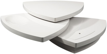 3-tiered Rotary Coffee Table