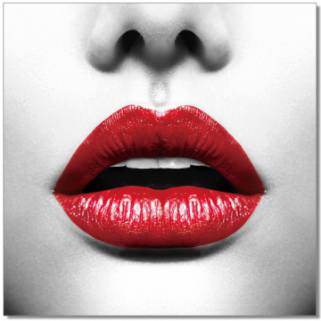 Classic Red Lips Wall Print
