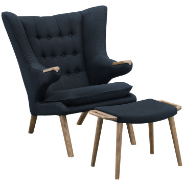 LHD-1444-WAL-BLK-SET-Lounge Chair
