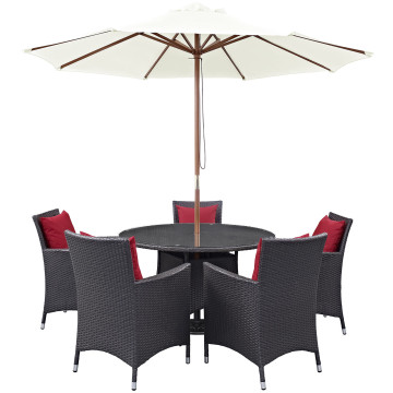 LHD-2193-EXP-RED-SET-Dining Set