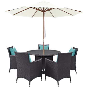 LHD-2193-EXP-TRQ-SET-Dining Set