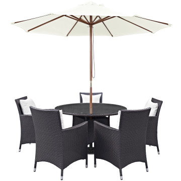 LHD-2193-EXP-WHI-SET-Dining Set