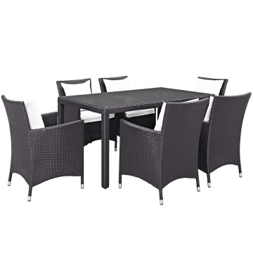 LHD-2241-EXP-WHI-SET-Dining Set