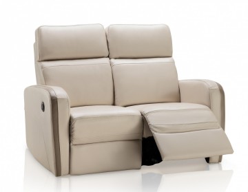 Argentina Leather Loveseat with Electrical Recliners