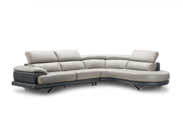Cecile Leather Sectional