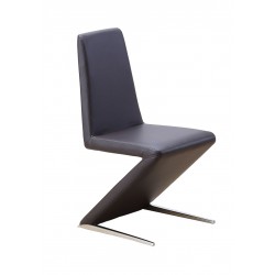Zig Zag Leatherette Dining Chair