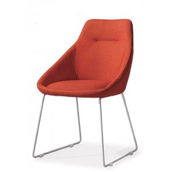 Retro Modern Fabric Dining Chair