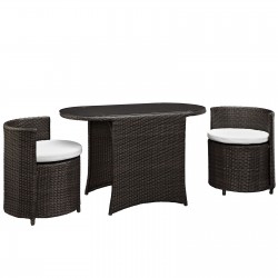 LHD-1060-BRN-WHI-Dining Set