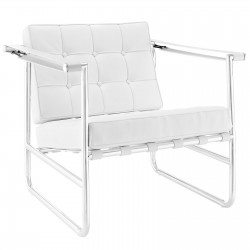 LHD-1435-WHI-Lounge Chair