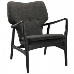 LHD-1442-BLK-GRY-Lounge Chair