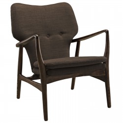 LHD-1442-WAL-BRN-Lounge Chair