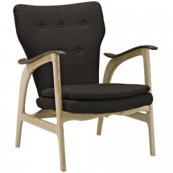 LHD-1446-NAT-BRN-Lounge Chair
