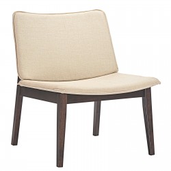 LHD-1612-WAL-BEI-Lounge Chair