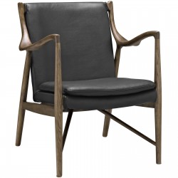 LHD-1663-WAL-BLK-Lounge Chair