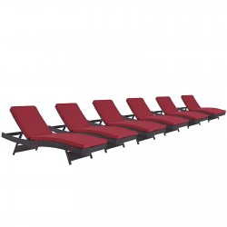 LHD-2430-EXP-RED-SET-Chaise Set