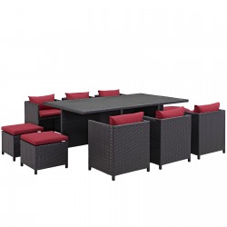 LHD-644-EXP-RED-SET-Dining Set