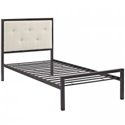 LHD-5438-BRN-BEI-Twin Bed
