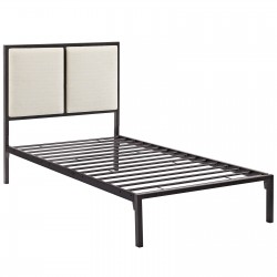 LHD-5458-BRN-BEI-Twin Bed