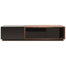 Scandinavian Black And Wood TV Stand
