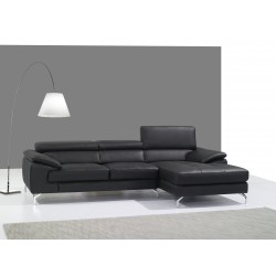Luxe Tufted Right Hand Facing Leather Sectional