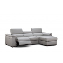 Compact Recliner Right Hand Facing Leather Sectional