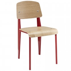 LHD-214-NAT-RED-Dining Chair